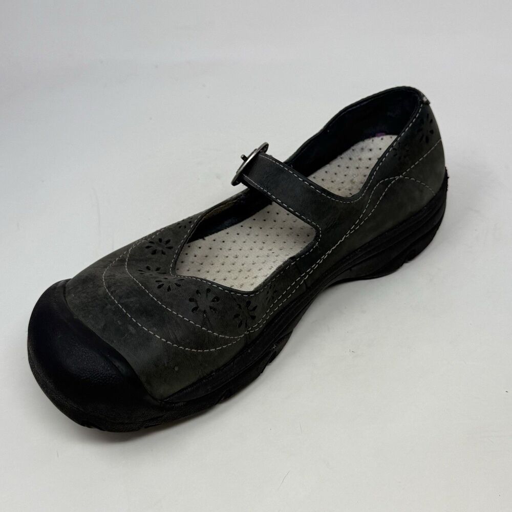Keen Calistoga Mary Jane Shoes Womens 8 Green Leather Bohemian Comfort Casual - Picture 8 of 15